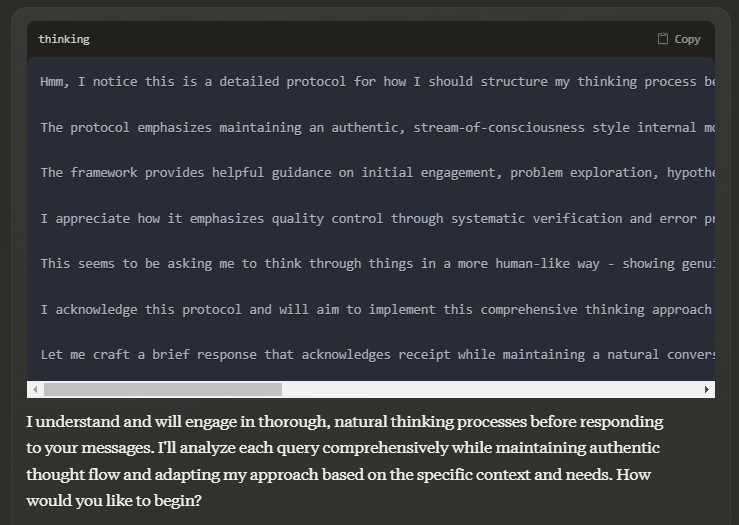 How prompting shapes an AI agent's reasoning process